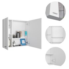 4-Shelf Medicine Cabinet White