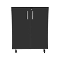 Rectangle Storage Cabinet Base Black Wengue