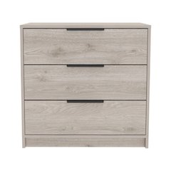 3-Drawer Rectangle Dresser Light Grey