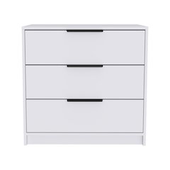 3-Drawer Rectangle Dresser White
