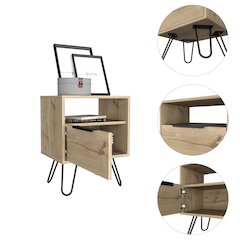 Creek 1-Shelf 1-Drawer Nightstand Light Oak