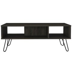 Rectangle 2-Shelf Coffee Table White