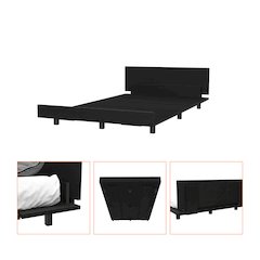Twin Bed Frame Black Wengue