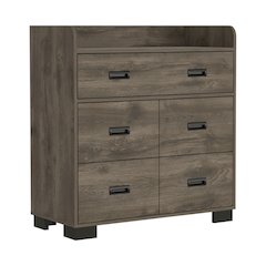 5-Drawer Dresser Dark Brown