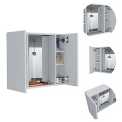 1-Drawer Medicine Cabinet White