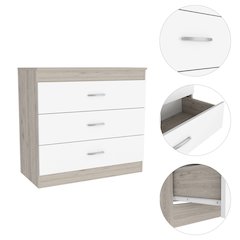 3-Drawer Dresser White