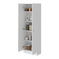Rectangle 2-Door Storage Tall Cabinet White