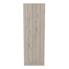 8-Shelf 2-Door 2-piece Kitchen Set, Kitchen Island and Pantry Cabinet White