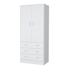 White 2-Door Armoire