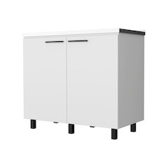 White 2 Utility Sink and Cabinet