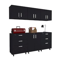 Black 6 Piece Garage Set