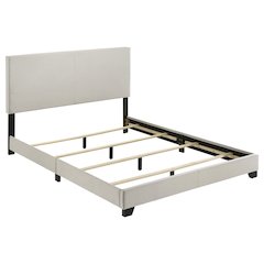 Efram Cream Upholstered Queen Bed