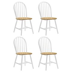 Country Two-tone Wood Dining Chairs (Set of 4)