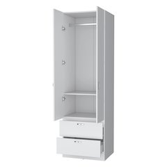 2-Door 2-Drawer Wardrobe Marquez White