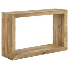Natural Rectangular Console Table