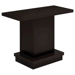 Cappuccino Pedestal Rectangle Sofa Table
