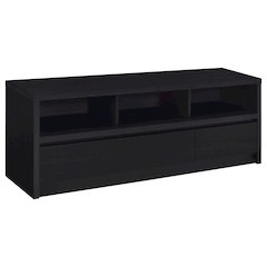 O'Brien Black 3-drawer TV Stand Media Console
