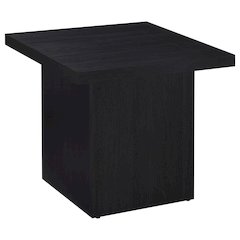 Exeter Black Square End Table