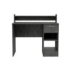 2-Shelf 1-Drawer Writing Desk Smokey Oak