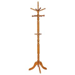 Rubberwood 11-hook Coat Rack