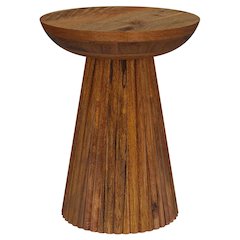 Wild Honey Side Table with Pedestal Base