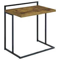 Rectangular Top Snack Table with Metal Legs