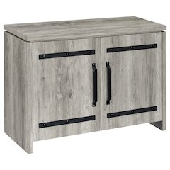 Grey Driftwood 2-door Accent Cabinet