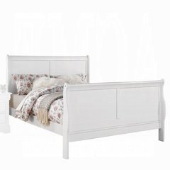 White Panel Sleigh Bed