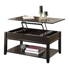 Black Coffee Table with Lift Top