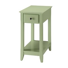 Accent Table with Bottom Shelf