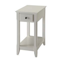 Accent Table with Bottom Shelf