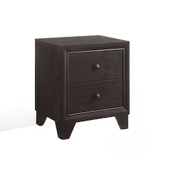 Espresso 2-drawer Nightstand