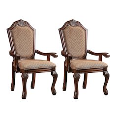 Arm Chairs with Arched Backrest (Set of 2)