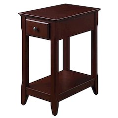 Accent Table with Bottom Shelf