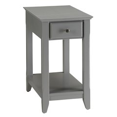 Accent Table with Bottom Shelf