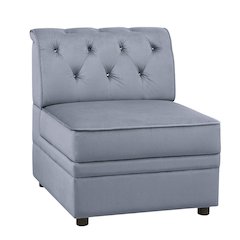 Grey Modular Armless Chair