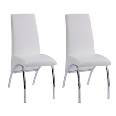 Armless Solid Back Side Chair (Set of 2)