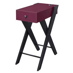 Side Table with USB Ports