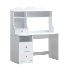 White 3-Drawer Writing Desk