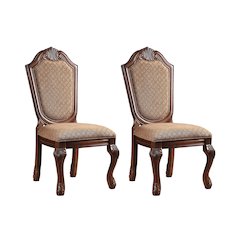 Solid Back Side Chairs (Set of 2)
