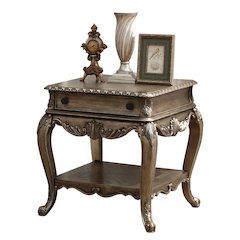 Vintage Oak Rectangular End Table