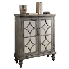 Weathered Grey 2-door Console Table