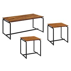 Occasional Set with Trestle Base