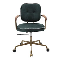 Upholstered Leather Office Chair