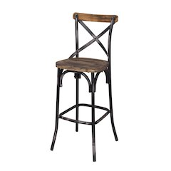 Bar Stool with Cross Back