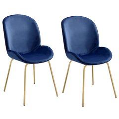 Solid Back Side Chairs (Set of 2)