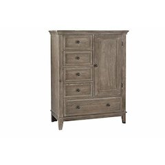 Westwood Design Leland Traditional Wood Chifferobe in Sandwash Gray