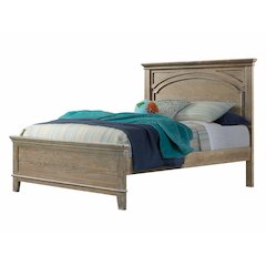 Westwood Design Leland Traditional Wood Complete Full Bed in Sandwash Gray