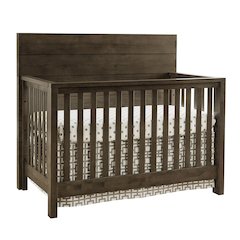 Westwood Design Dovetail Contemporary Wood Convertible Crib in Graphite Gray