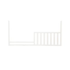 Westwood Design Emery Modern Wood 2301 Toddler Rail in White Finish